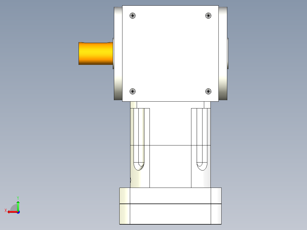 换向器PW170单轴 PGH142-L1 42-114.3-200-M12.stp后视图