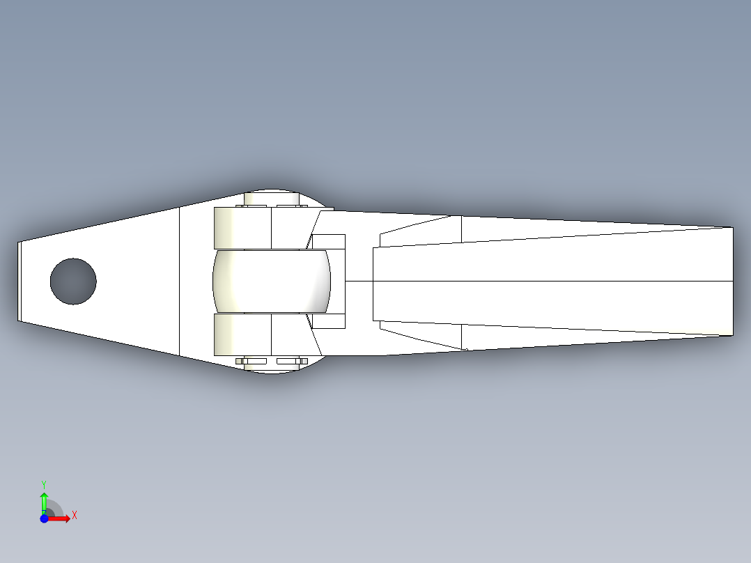 下壓夾具2331(C)-3D多系列多零件图纸模型前视图