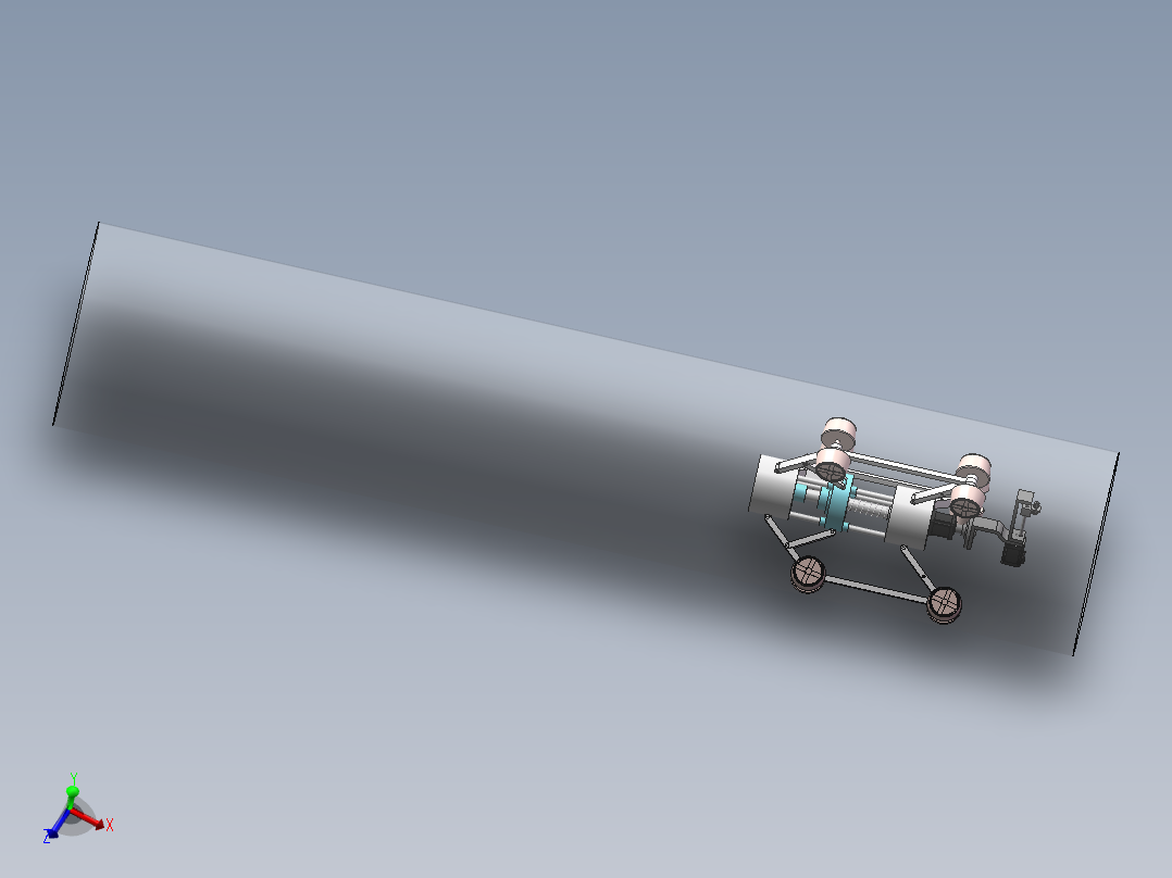 管道喷涂<span style='color: red'>机器人</span>总装三维(1)(1)(1)(1)