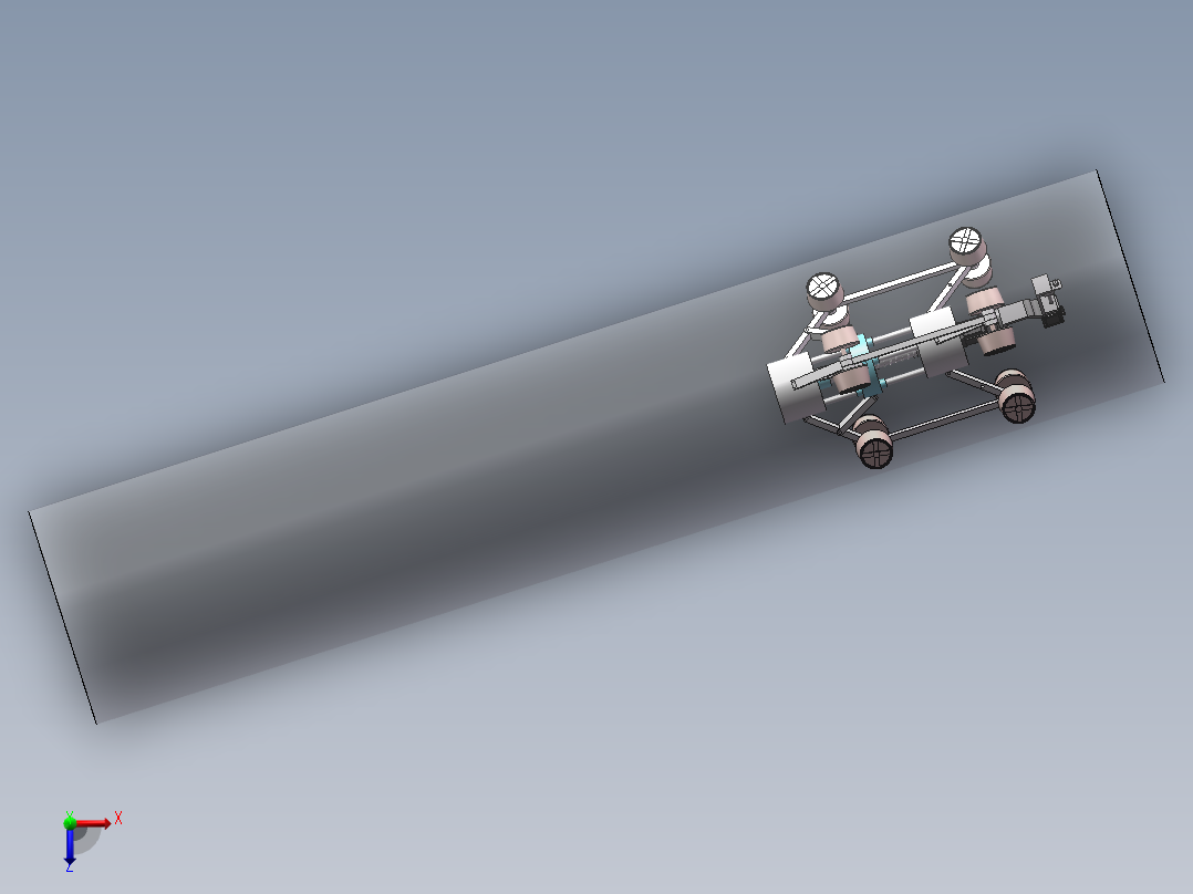 管道喷涂机器人总装三维(1)(1)(1)(1)俯视图