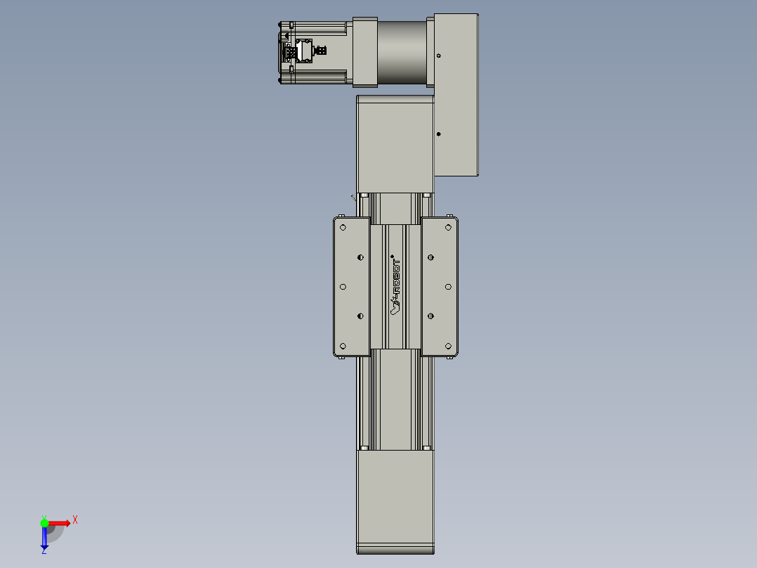威洛博直线电机模组EB10-L224-S100-BR-ZP75-MS3-5K俯视图