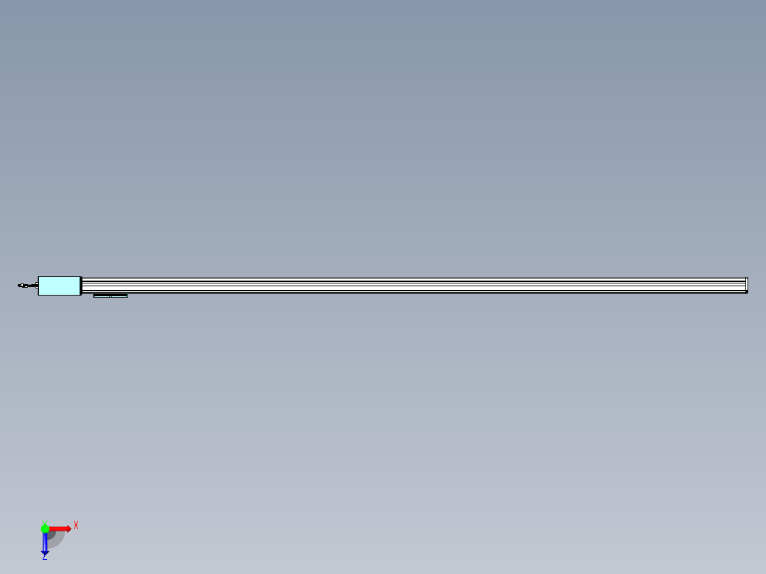 威洛博VBC同步带传动一无尘环境VBC14-L45-S2800-BR-ZP75-C3俯视图