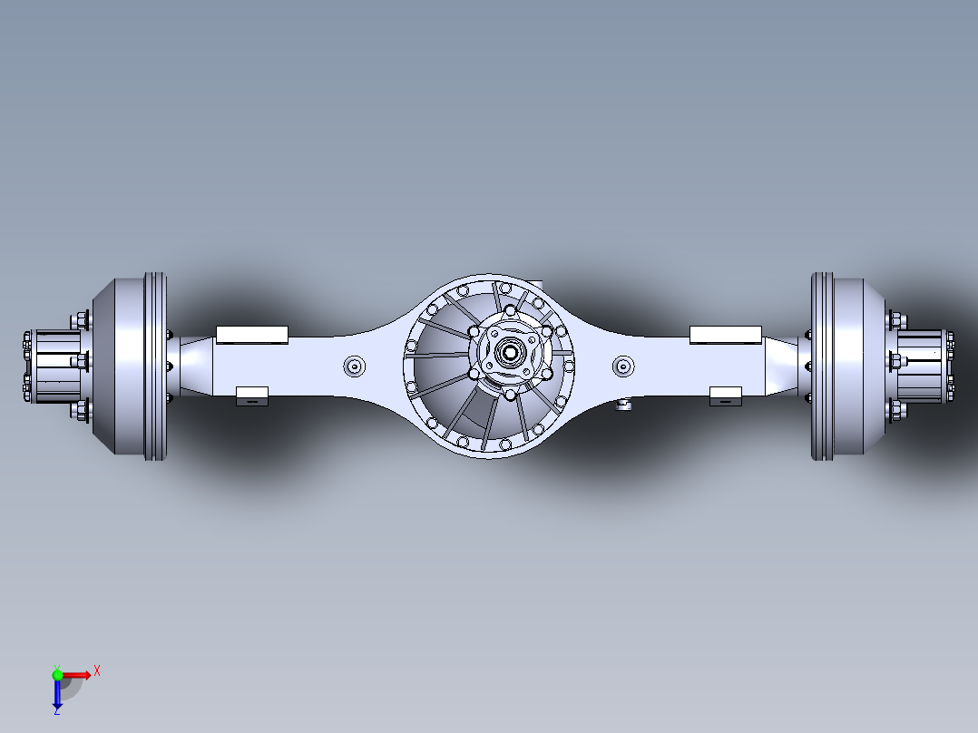 五十铃（1043）汽车后桥驱动桥总成==888553===500俯视图