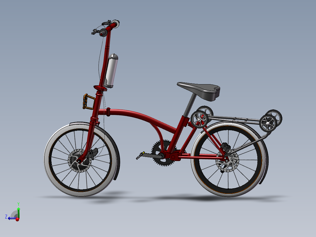 折叠自行车sw三维图==1443050==100