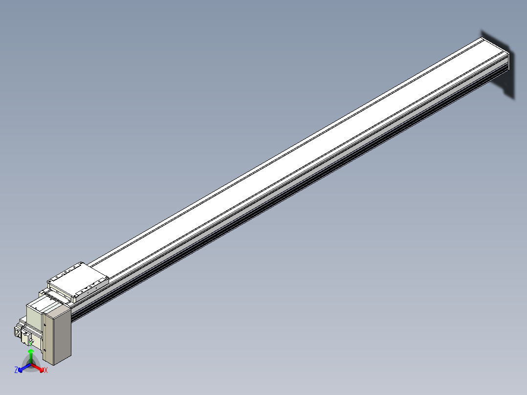 同步带全封闭直线模组TPA-HCB-105D-90-L1400-RP-C-P20-N3正等轴测图