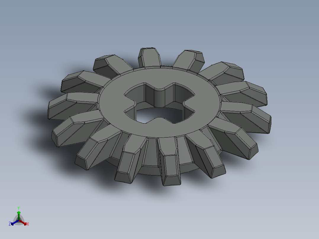 4143 OldGray Technic Gear 14 Tooth Bevel.SLDPRT