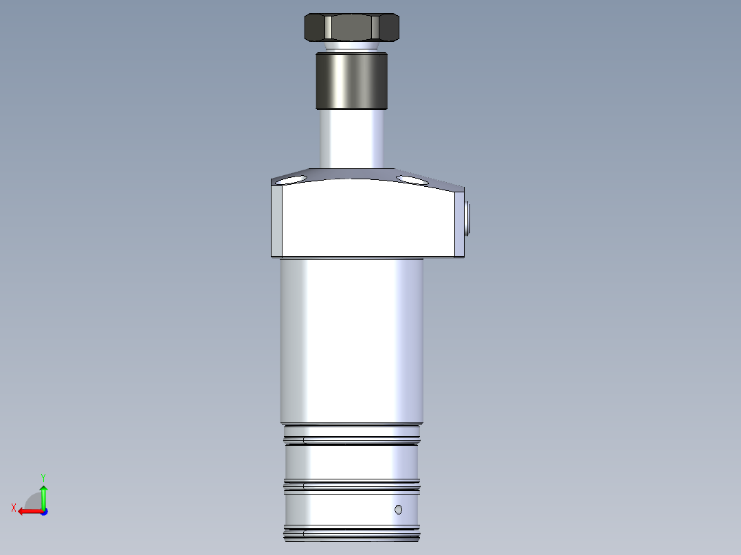 KOSMEKLHA0400-GRM_R01多系列多零件图纸模型后视图