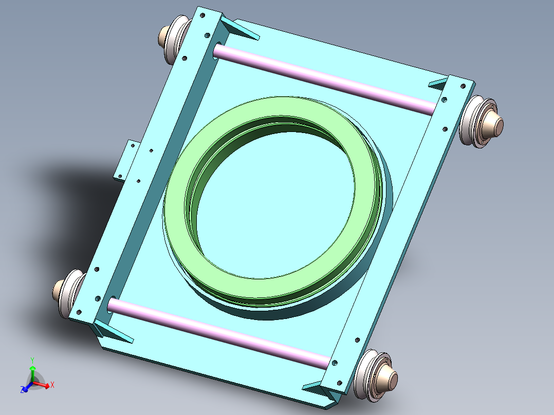 360°旋转超低行走小车