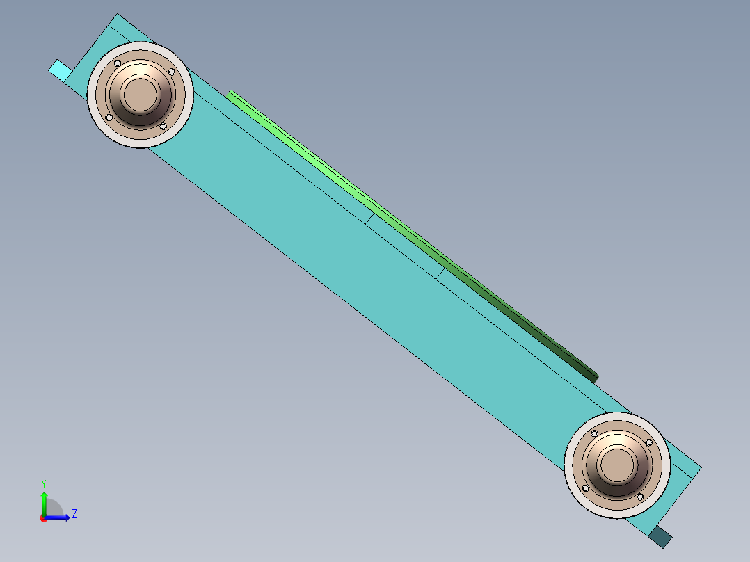 360°旋转超低行走小车左视图