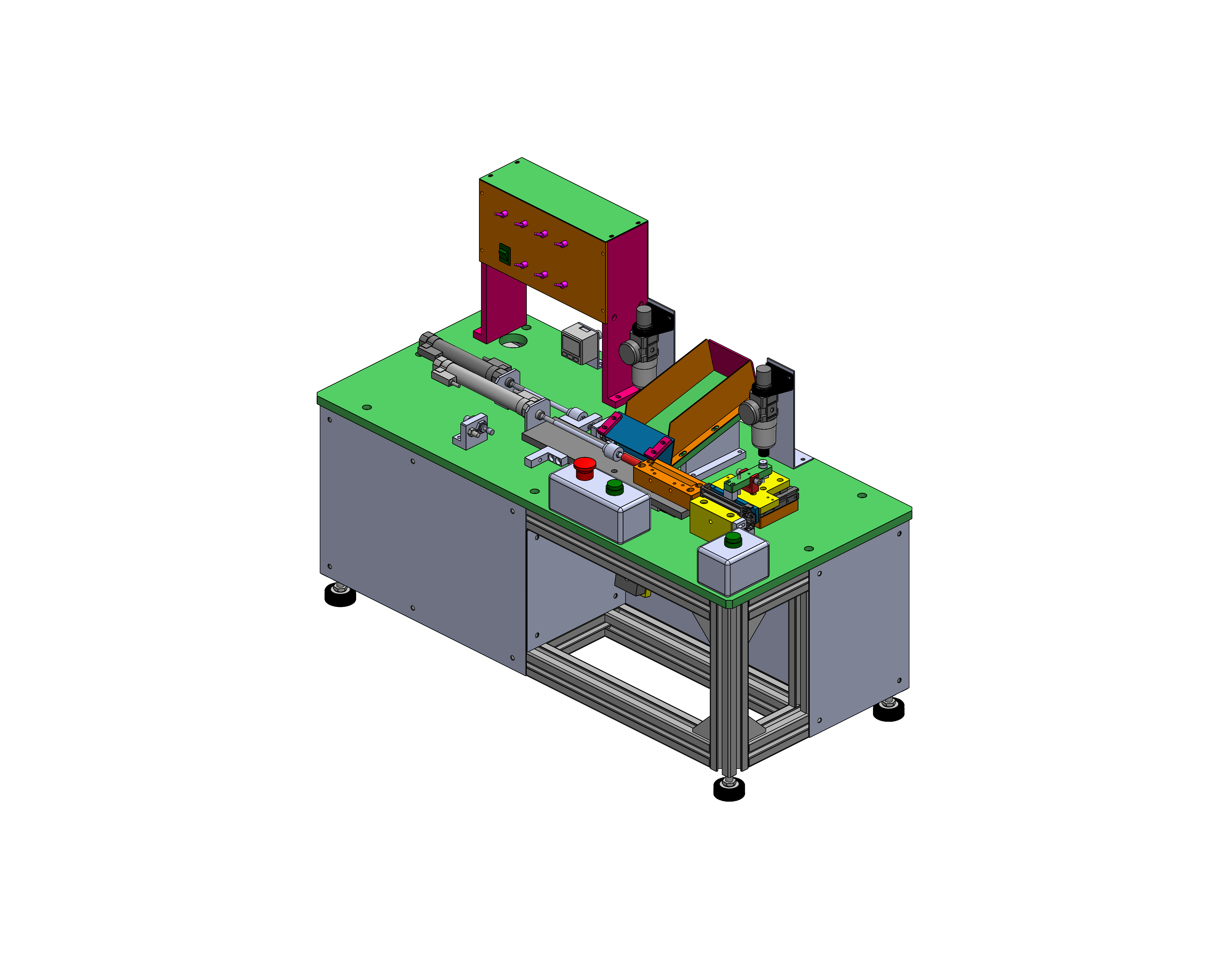 小长轴半自动压入设备sw20可编辑