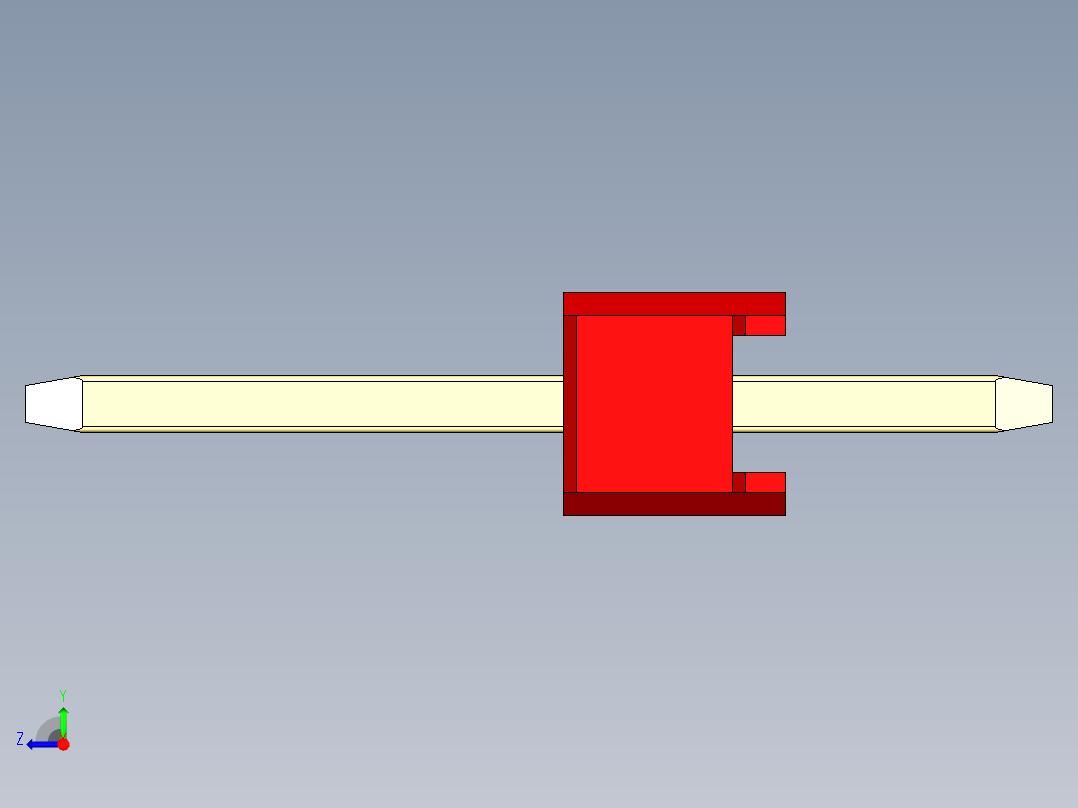 彩色公头100mil（2.54mm）系列-DS1021_red_1x01p_100mil_Type1_rev1.0右视图