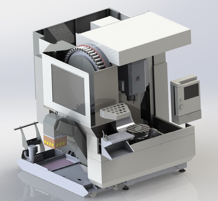 机床加工中心造型3D图纸 x_t格式