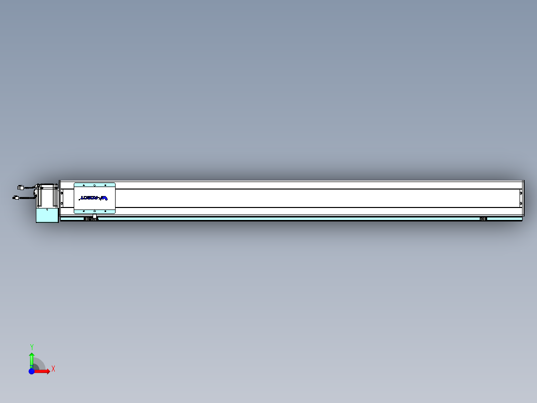威洛博VBC同步带传动一无尘环境VBC14-L45-S1500-BLU-ZP75-C3前视图