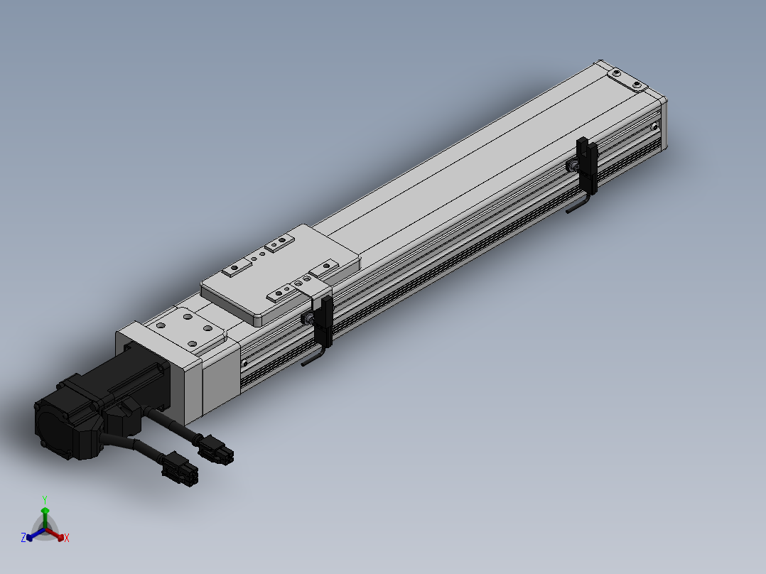 精密模组MY60-T10-250L-BC-P10B-C4-C正等轴测图