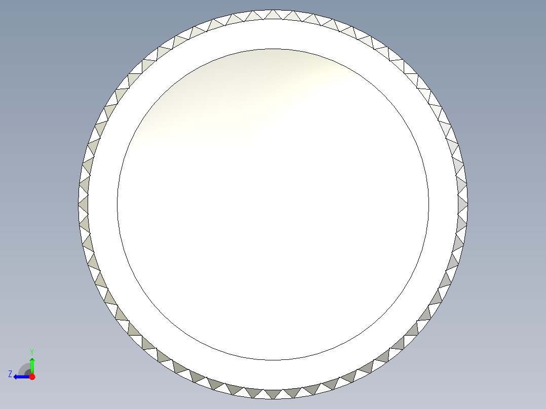 人體工學型把手(母牙)EKK-3D多系列多零件图纸模型右视图