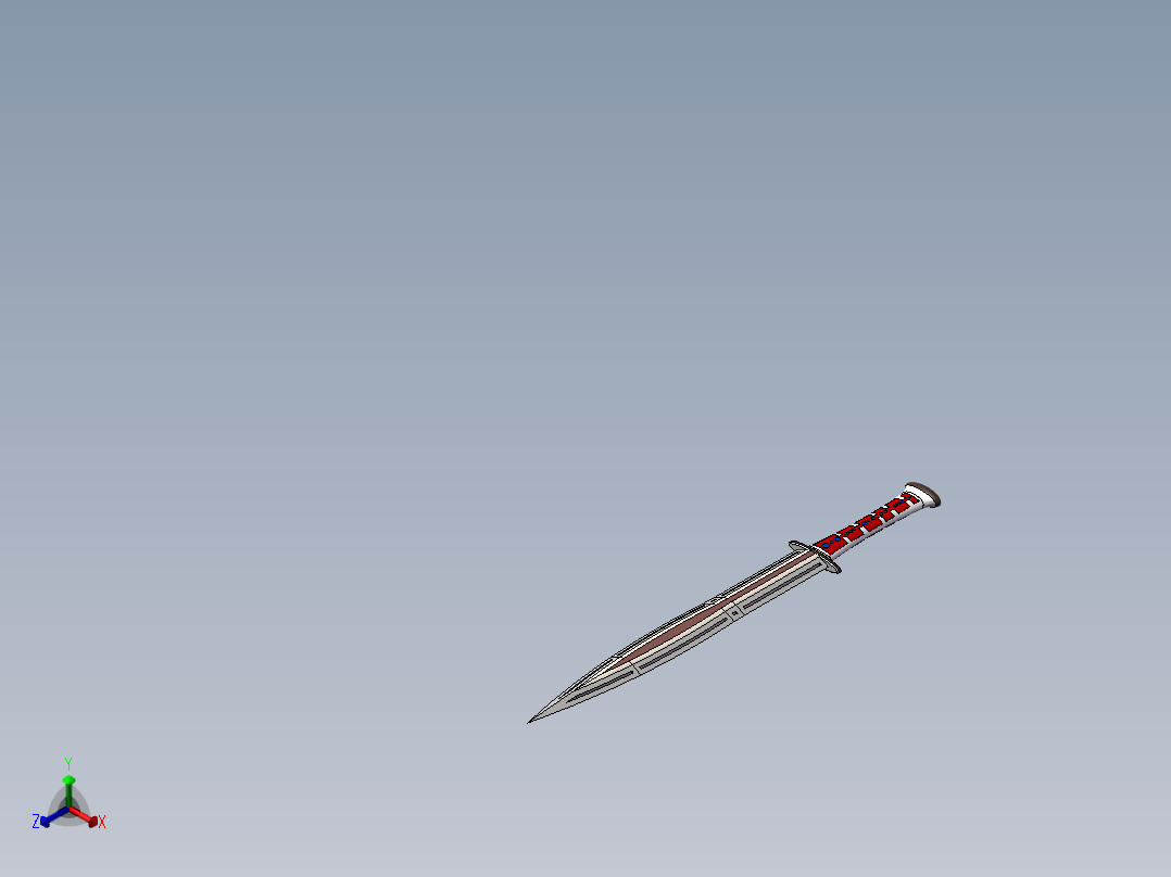 宝剑正等轴测图