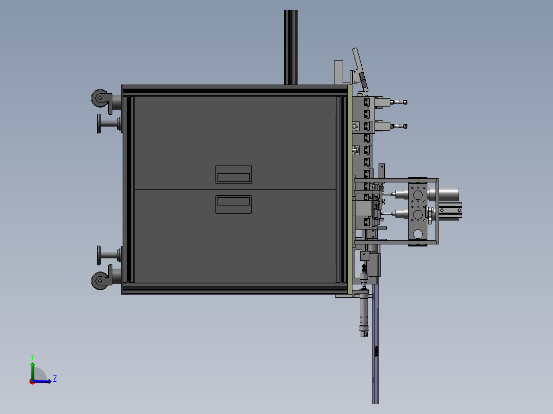 连接器自动组装螺丝机左视图