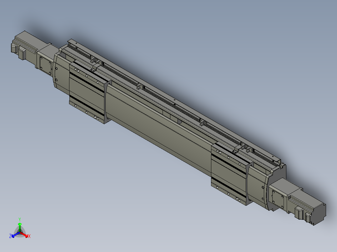 威洛博双电机滑台-VF14D2-S150-BC-P40-C6正等轴测图