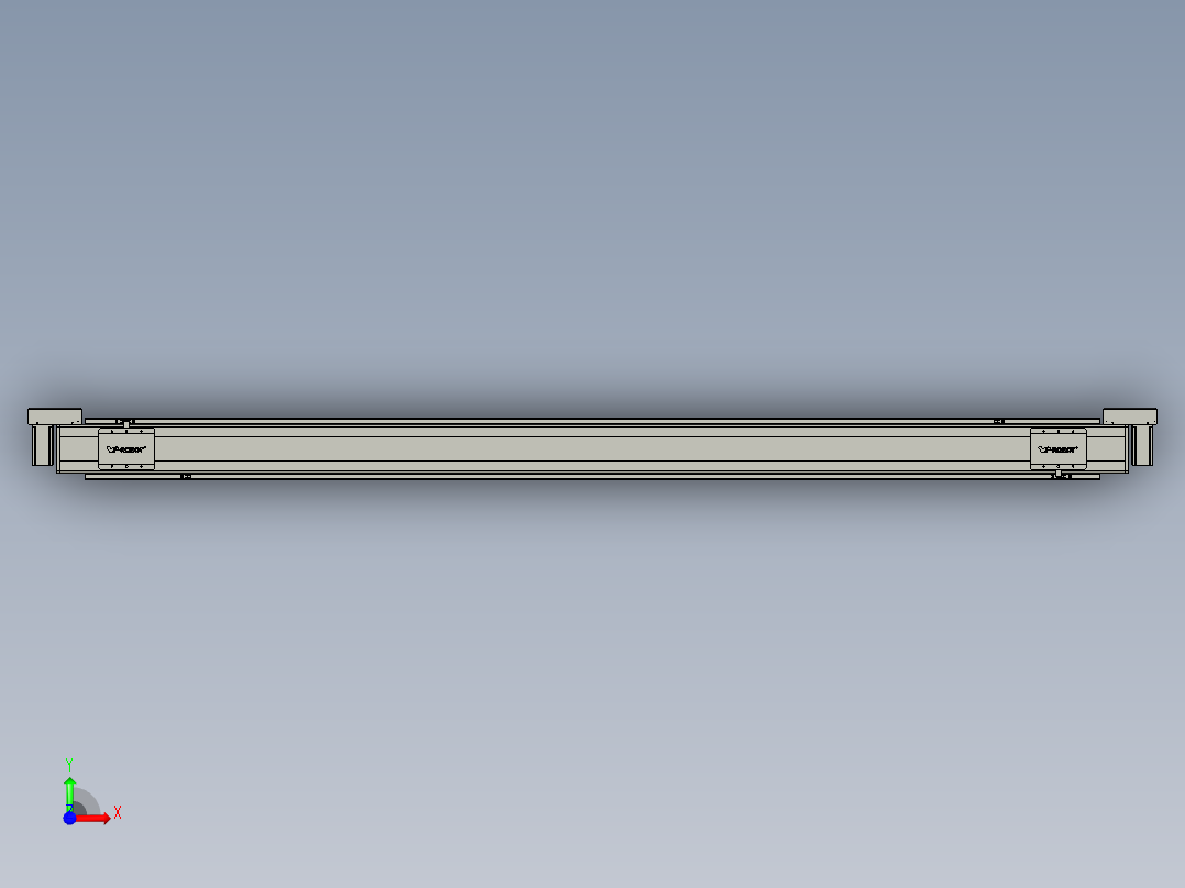 威洛博双电机滑台-VBC14S2-L50-S2500-BLR-P40-C6前视图