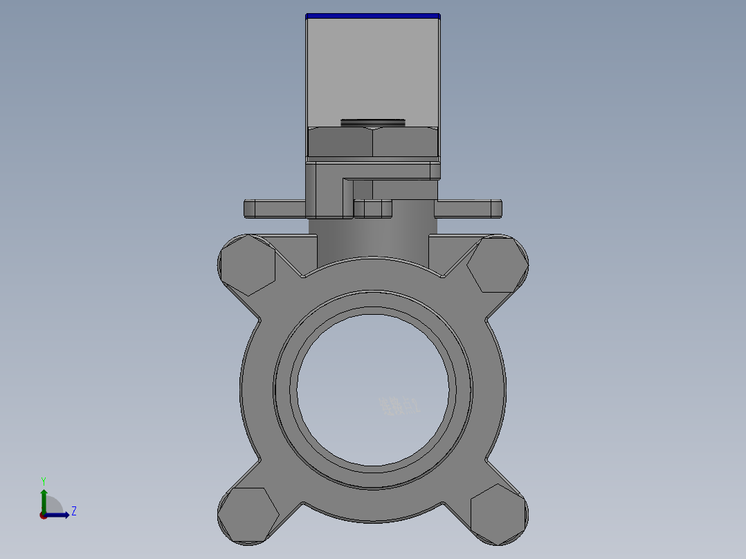 三片式对焊球阀-316 DN15-DN80左视图