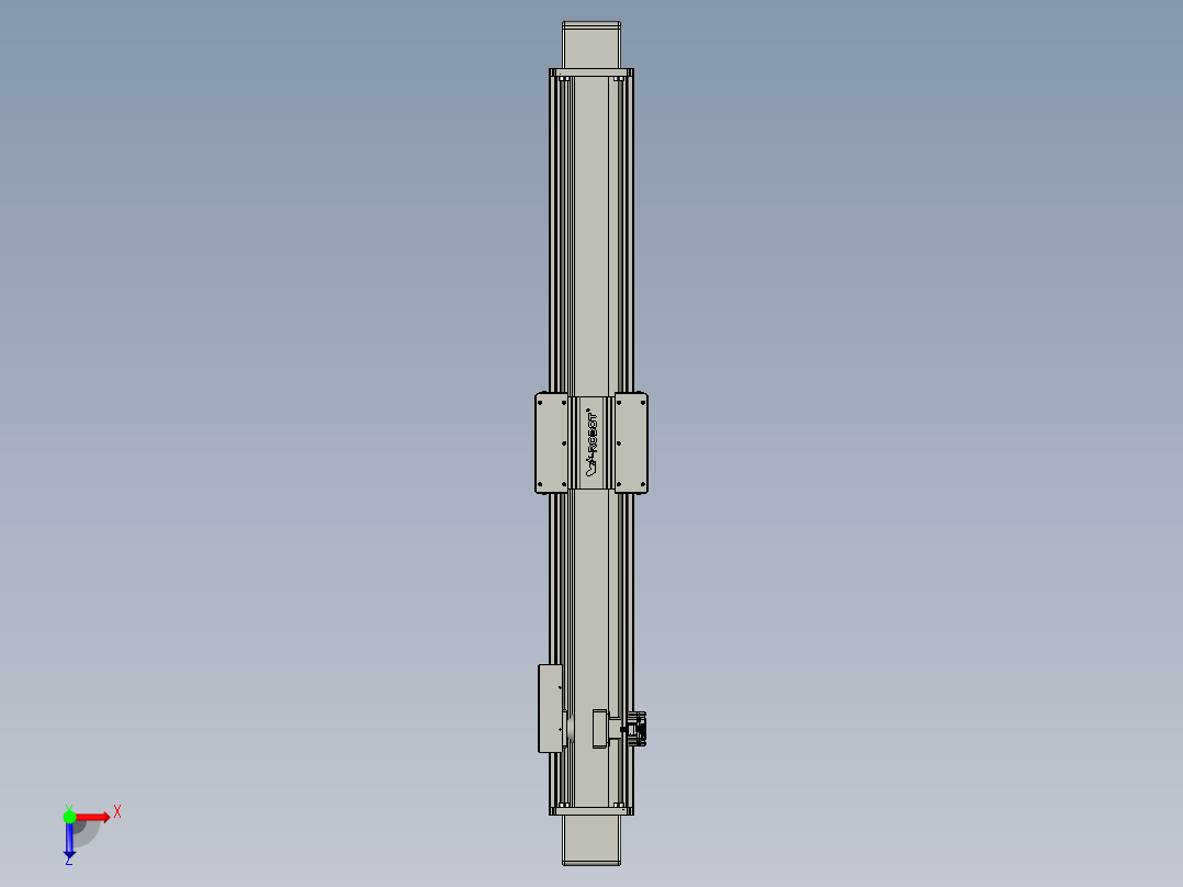 威洛博直线电机模组EB20-L224-S1450-BR-ZP75-MS3-5K俯视图