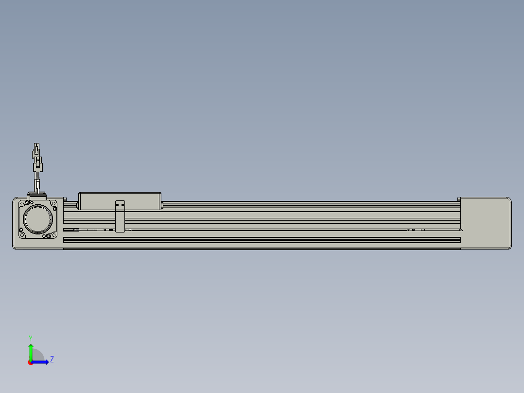 威洛博直线电机模组EB6-L140-S450-L-P40-MS3左视图