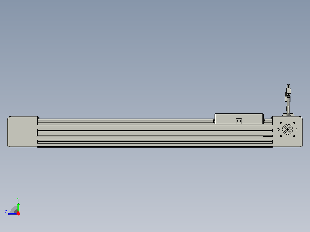 威洛博直线电机模组EB6-L140-S450-L-P40-MS3右视图