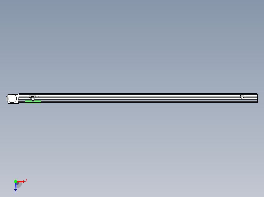 同步带滑台-半封闭B10-L90-S1400-L-P40-D3俯视图