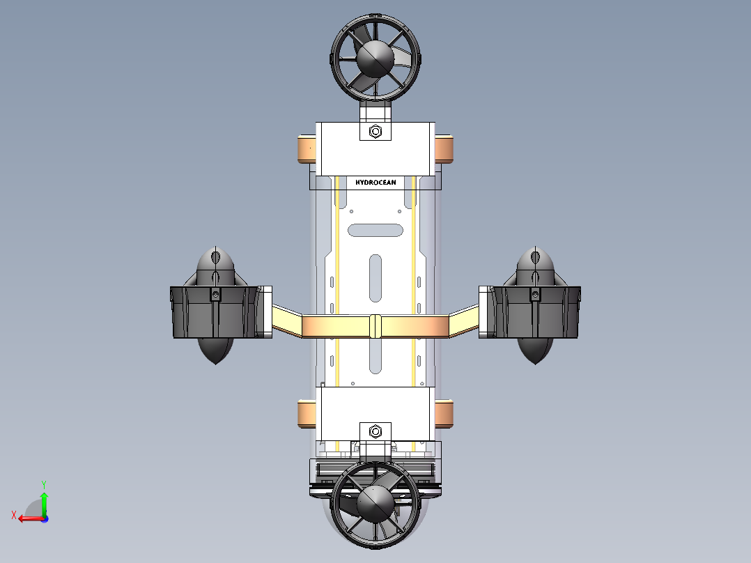 水下机器人sw21可编辑后视图