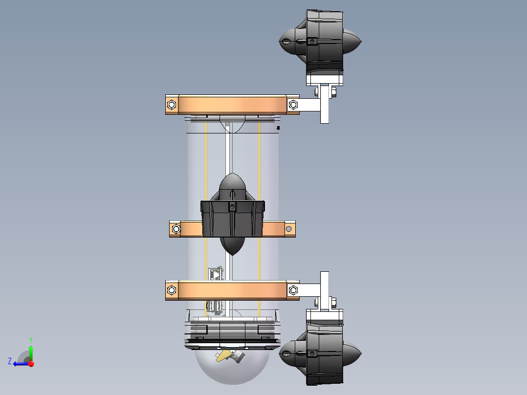 水下机器人sw21可编辑右视图