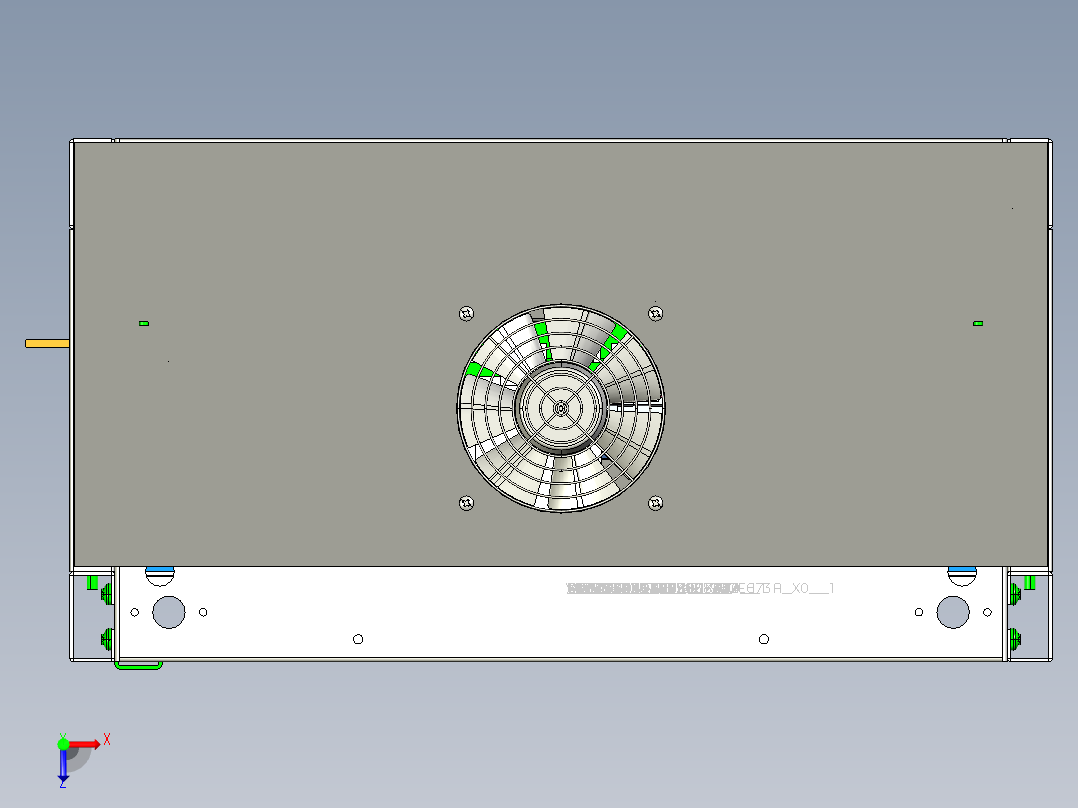 通讯汇流配电一体柜-储能配电设备俯视图