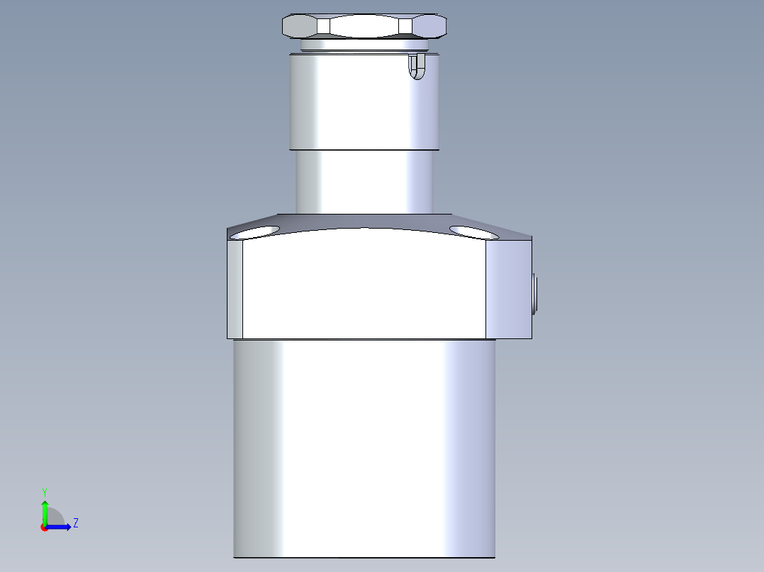 KOSMEKLG1050-GL-Y45多系列多零件图纸模型左视图