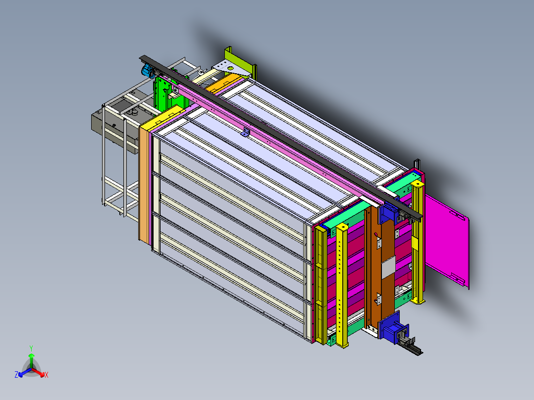 电梯轿厢结构<span style='color: red'>3D</span>图纸