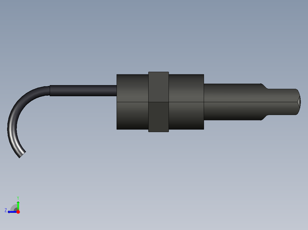 超声波设备CH-PPS-NPT-1in-CABLE-3m右视图