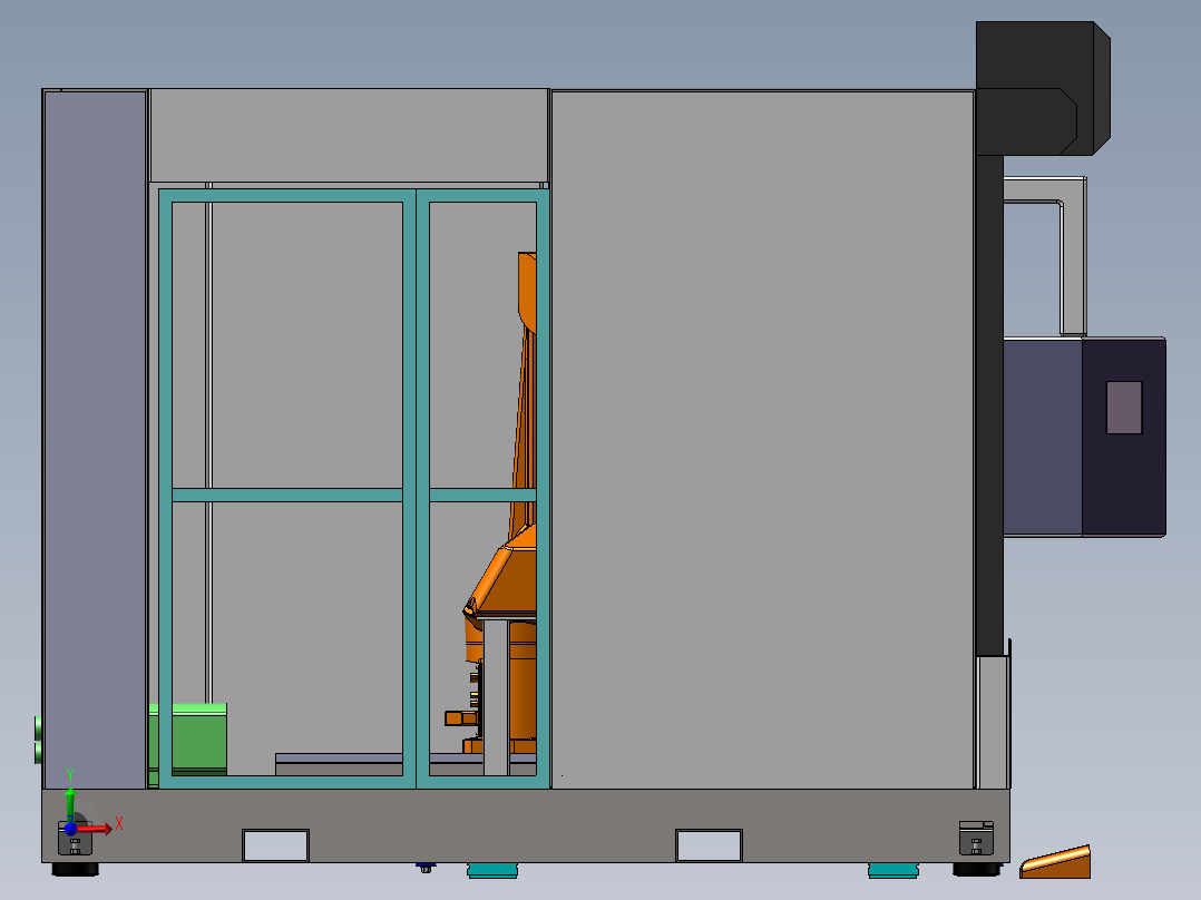 机器人案例前视图
