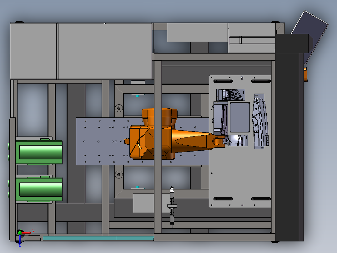 机器人案例俯视图