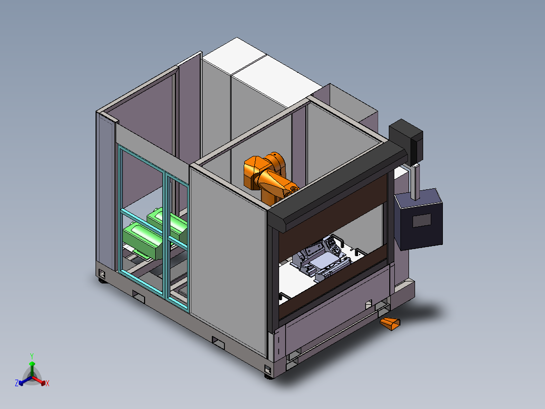机器人案例正等轴测图