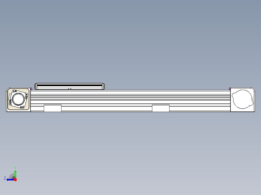 同步带滑台-欧规B8-L176-S450-L-ZP40-D3-N5右视图