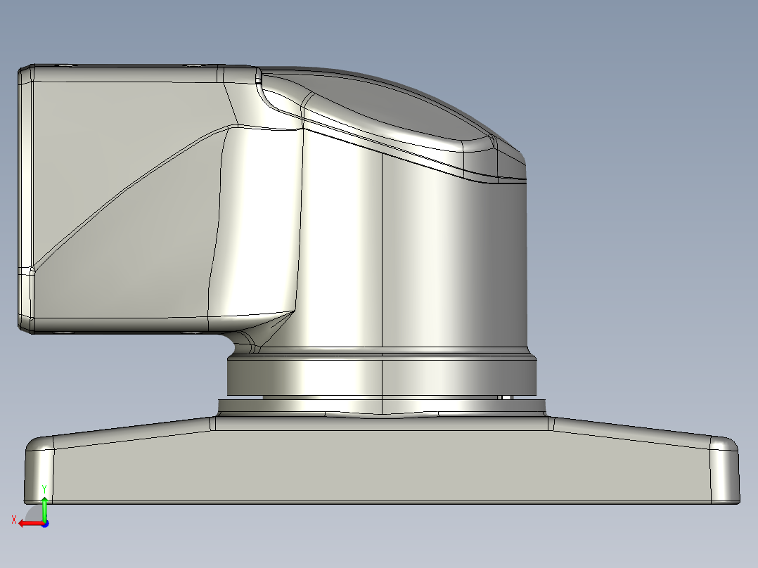 55-75-085防颤抖90°箱体连接器.STEP后视图