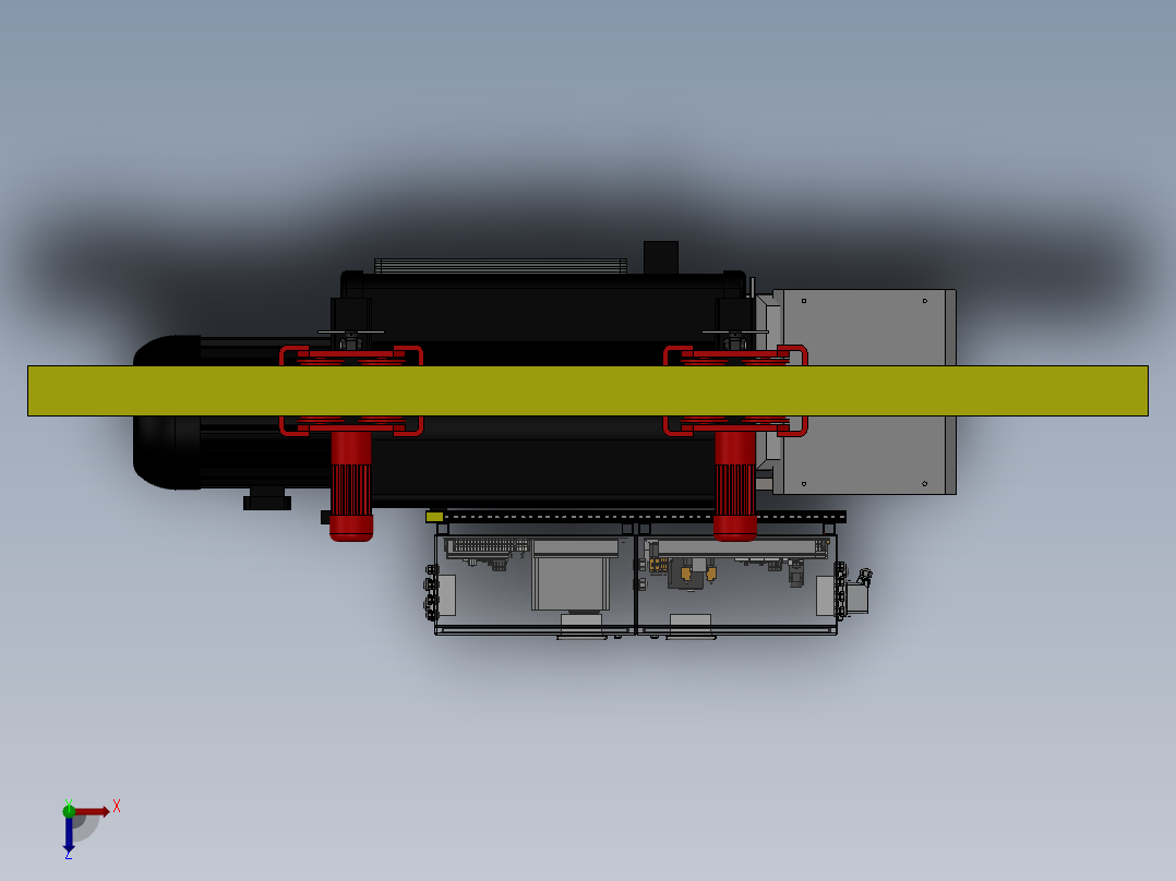 10吨电动葫芦起重机俯视图