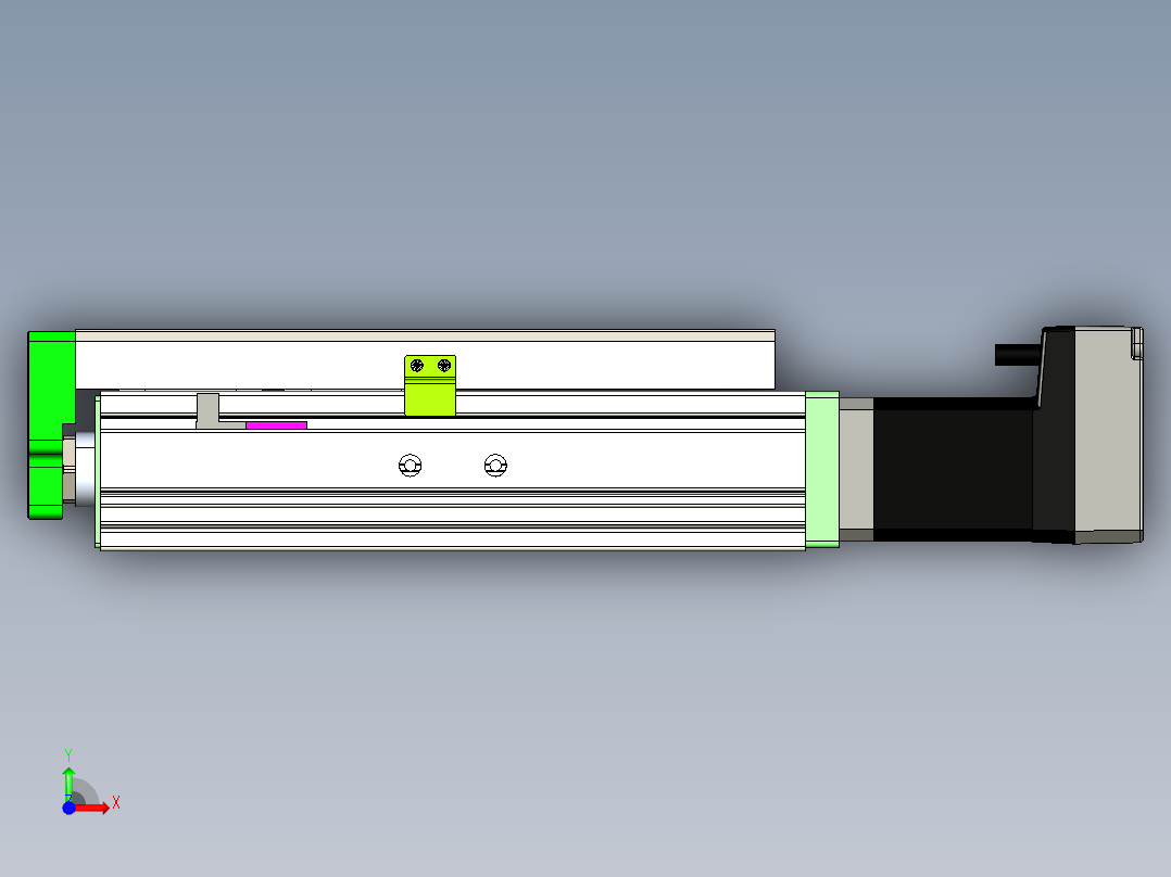 威洛博LES小滑台LES25-Lxx-S100-BC前视图