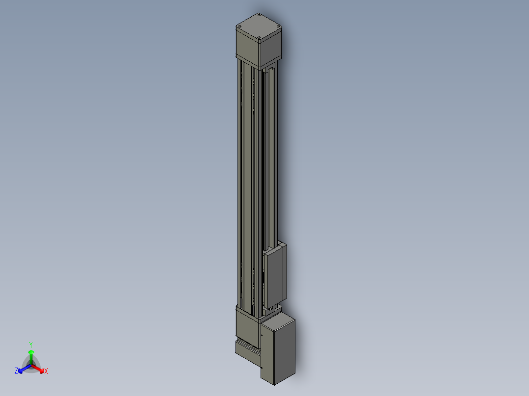 欧规系列-GB8-L96-S600-BR-P40-MS3正等轴测图