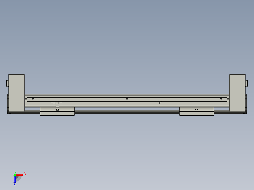威洛博双电机滑台-VBF14S2-L50-S400-BD-P40-C6俯视图