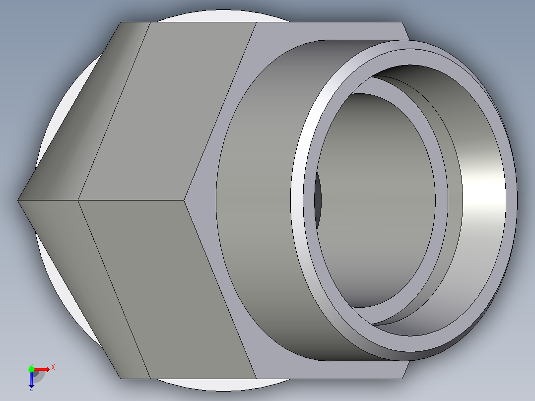卡套式工业通用硬管接头EO_Adjustable_locknut_45_deg_elbow_VEE35LROMDCF俯视图