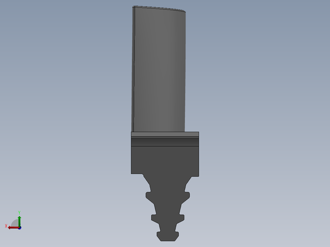 涡轮 叶片 涡扇 (7)后视图