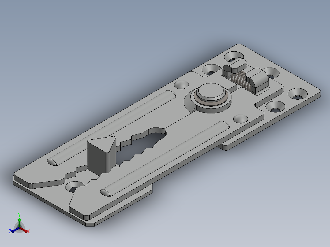 家具鳄鱼机构正等轴测图