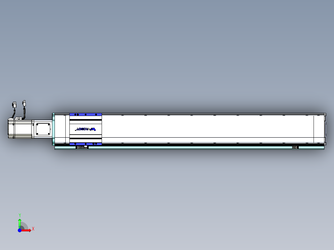 VF丝杆传动-一般环境VF14-Lxx-C-S900-BC-ZP75-C3前视图