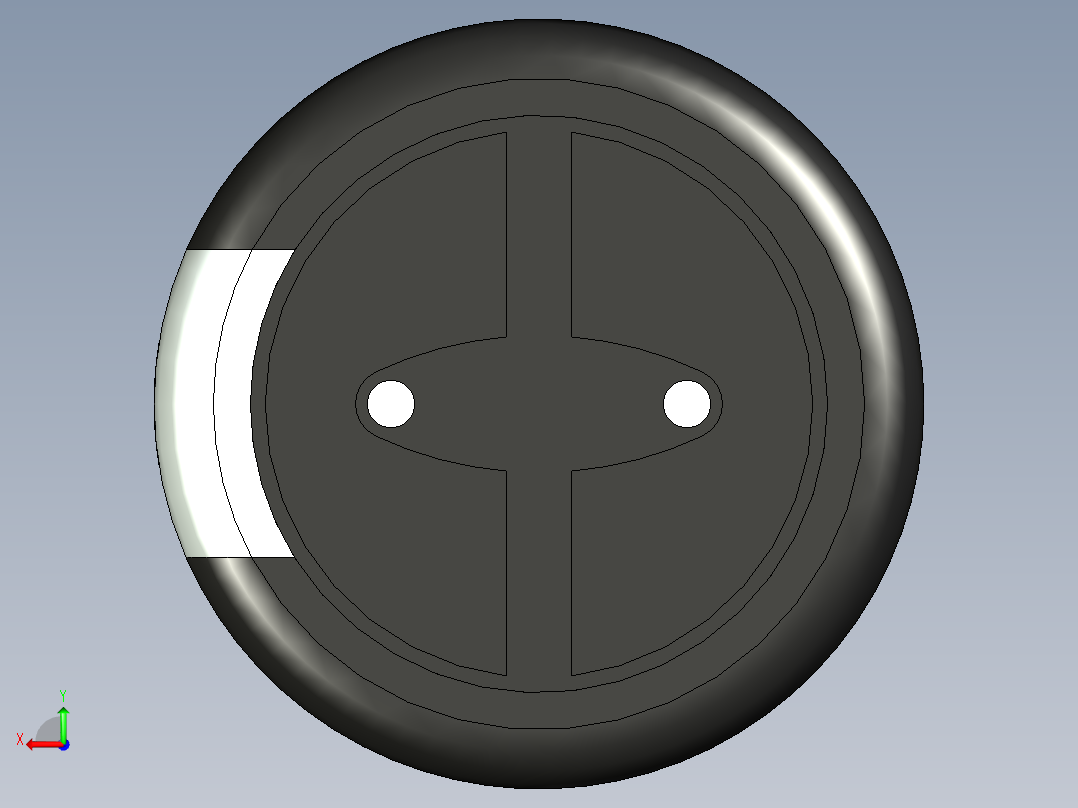 无源元件封装-CAP_RAD_D12.5x31.5_POL_BK后视图