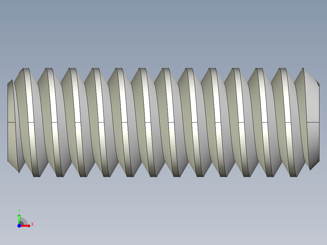 DIN 913-ISO 4026 固定螺钉-M1.4 L=4.STEP前视图