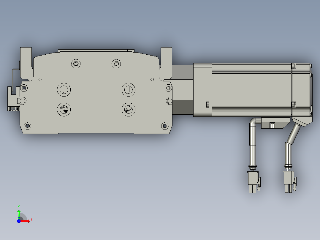 东锦同步带传动-直线滑台模组DH170B-L150-S1550-BL-P400W-C3前视图